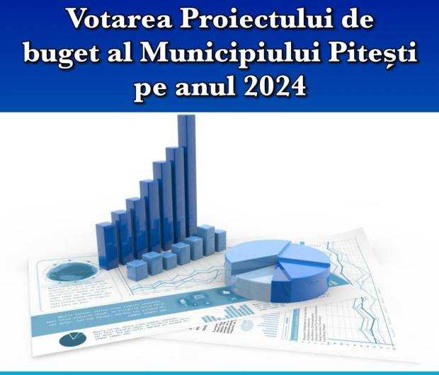 Săptămâna aceasta, Proiectul de buget al Municipiului Pitești pe anul 2024 va fi supus votului