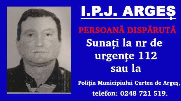 Argeșean dispărut. Poliția îl caută