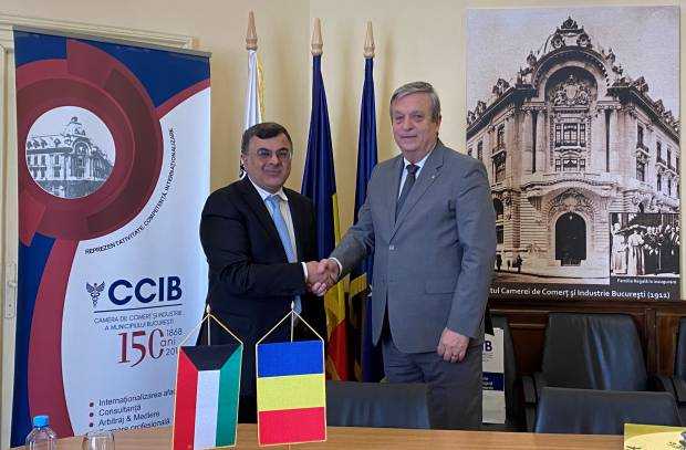 Vizita la CCIB a E.S. dl. Talal Mansour Alhajeri,Ambasador al Statului Kuwait în România