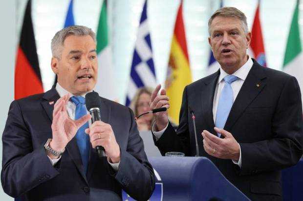 Poziția Austriei după întâlnirea dintre Nehammer și Iohannis: România nu intră în Schengen