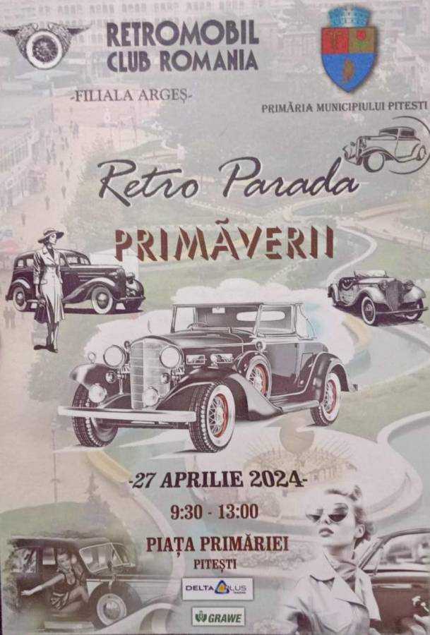 Mașini de epocă, expuse la Pitești!