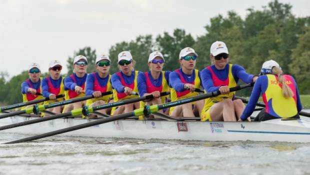 Echipajul feminim 8+1 al României a câștigat aurul la Campionatele Europene de canotaj