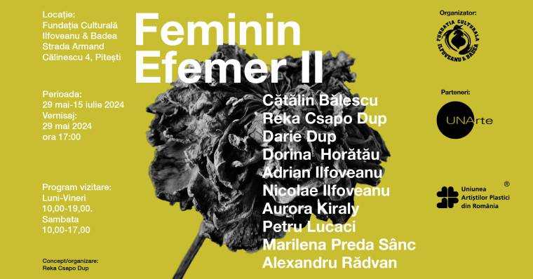 Expoziție inedită la Pitești. Feminin Efemer #2: O călătorie artistică prin condiția femeii