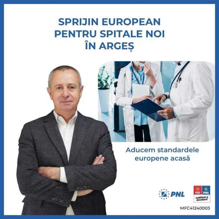 Dorin Voicu. Sprijin european pentru spitale noi în Argeș