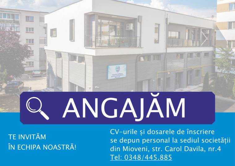 Anunț de angajare! Servicii Edilitare Mioveni caută informatician
