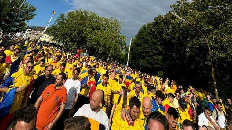 EURO 2024: Străzile din Koln, pline de suporterii tricolorilor