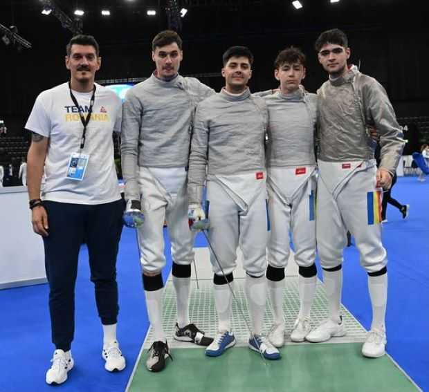 Scrimă: România este vicecampioană europeană la sabie masculin echipe