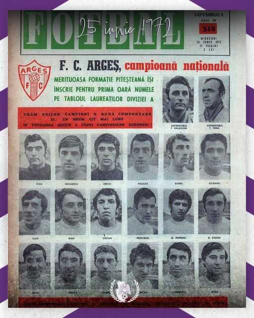 25 iunie 1972: Cine sunt primii campioni alb-violeți