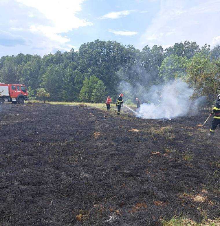 Pompierii argeșeni alături de cetățeni și Servicii Voluntare pentru Situații de Urgență au acționat în mai multe localități