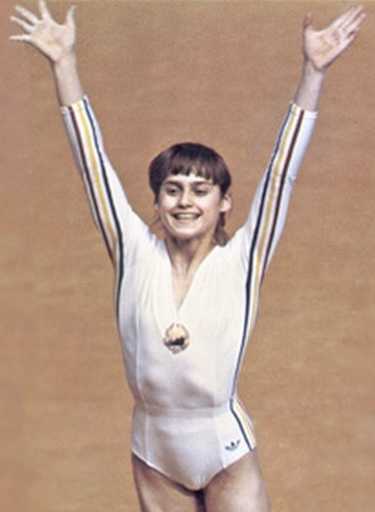 18 Iulie 1976: Nadia Comăneci devine primul sportiv din istoria Jocurilor Olimpice care obtine nota 10  in competiția de gimnastică