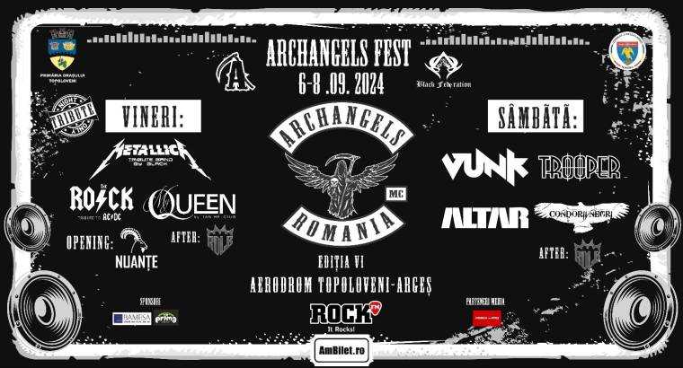 Toamna începe cu Archangels Fest. Vunk și Black Metallica vin în Topoloveni