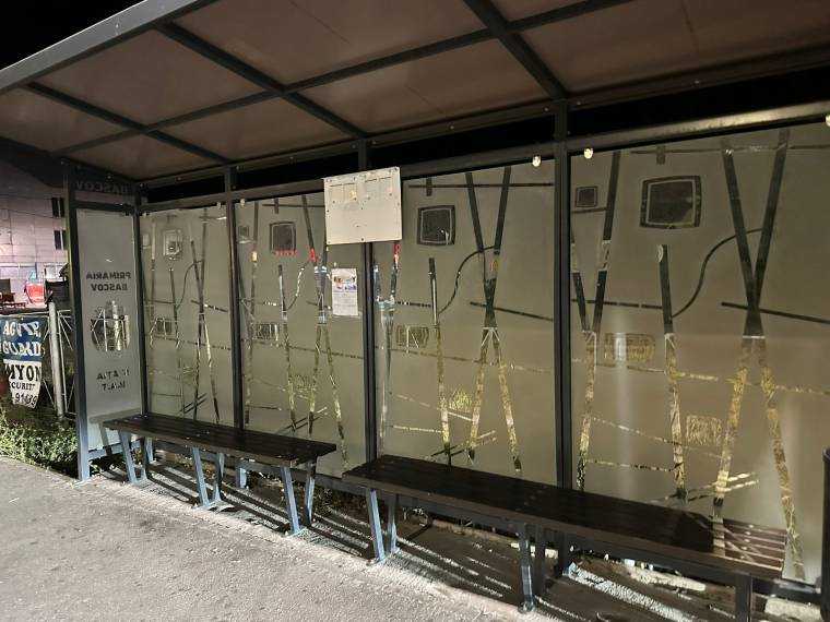 Update. Piteșteanul „filmat” lipea afișe cu Babasha în stațiile de autobuz