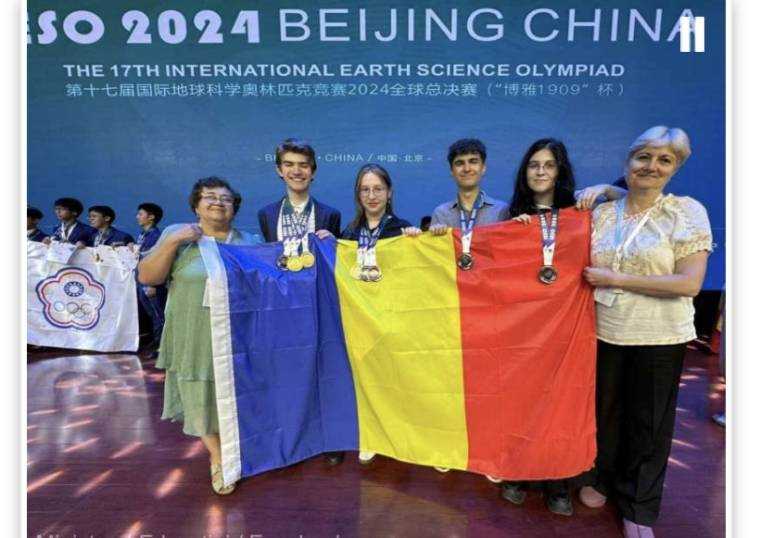 Ministerul Educaţiei: Patru medalii obţinute de elevii români la Olimpiada Internaţională ”Ştiinţele Pământului” de la Beijing