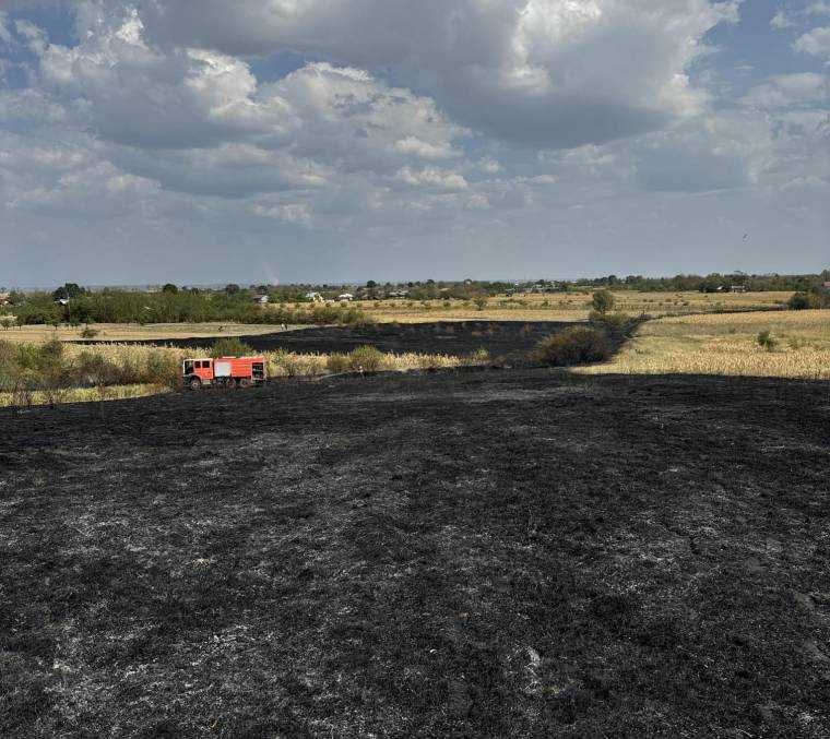 Incendii în Argeș: Numai astăzi au fost afectate 9 ha de teren