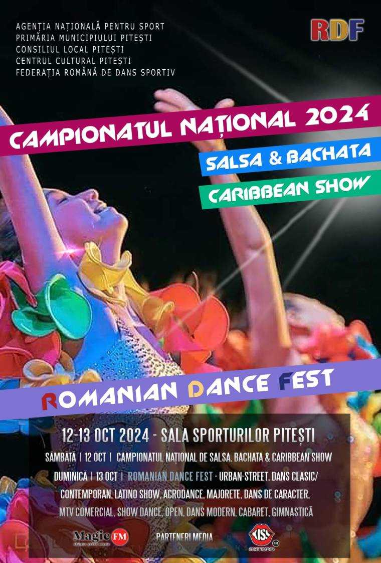 ”Romanian Dance Fest” 2024 – o feerie a dansului, în acest weekend, la Sala Sporturilor din Pitești! 
