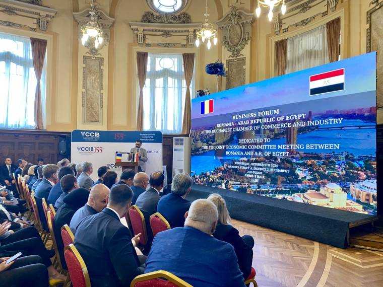 Forum de Afaceri România-Egipt, organizat la Palatul Camerei de Comerț și Industrie a Municipiului București