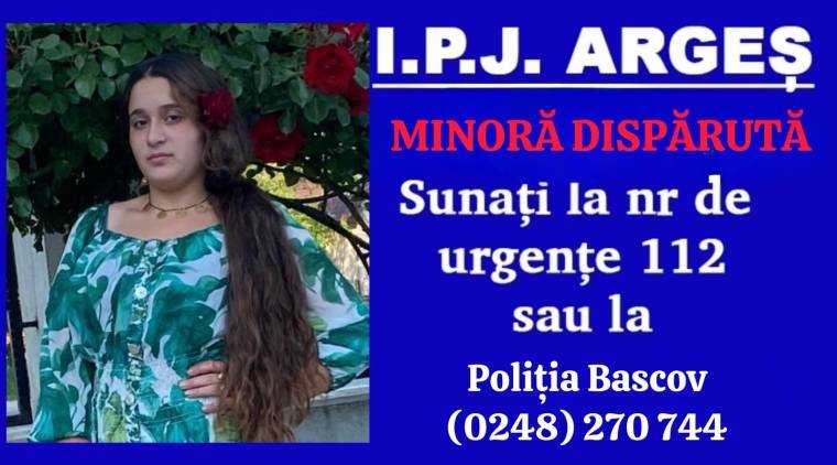 Poliția din Argeș e în alertă. Fată de 14 ani, dispărută