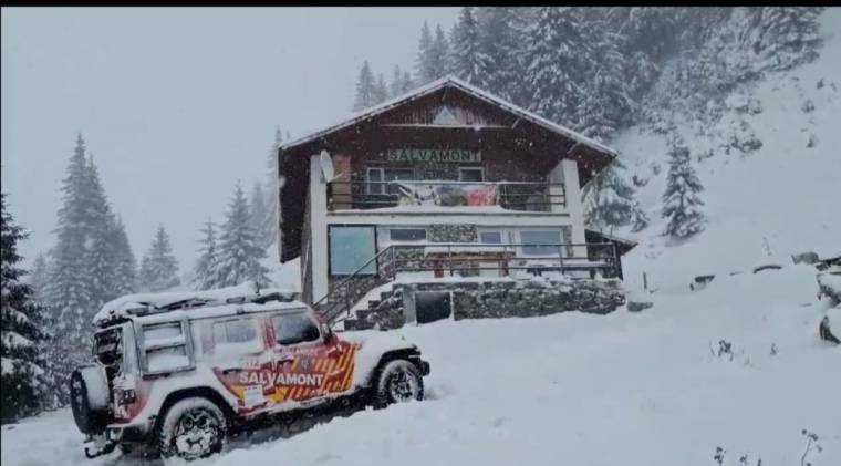 Video. Ninge viscolit la Capra, în Făgăraș