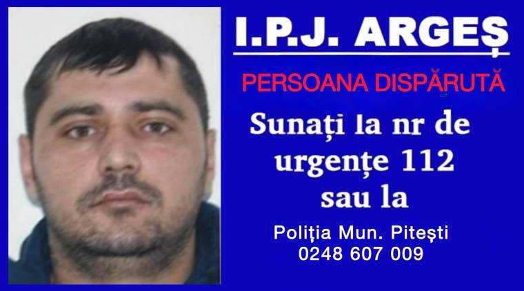 Argeșean dispărut. A plecat spre Pitești, dar e de negăsit