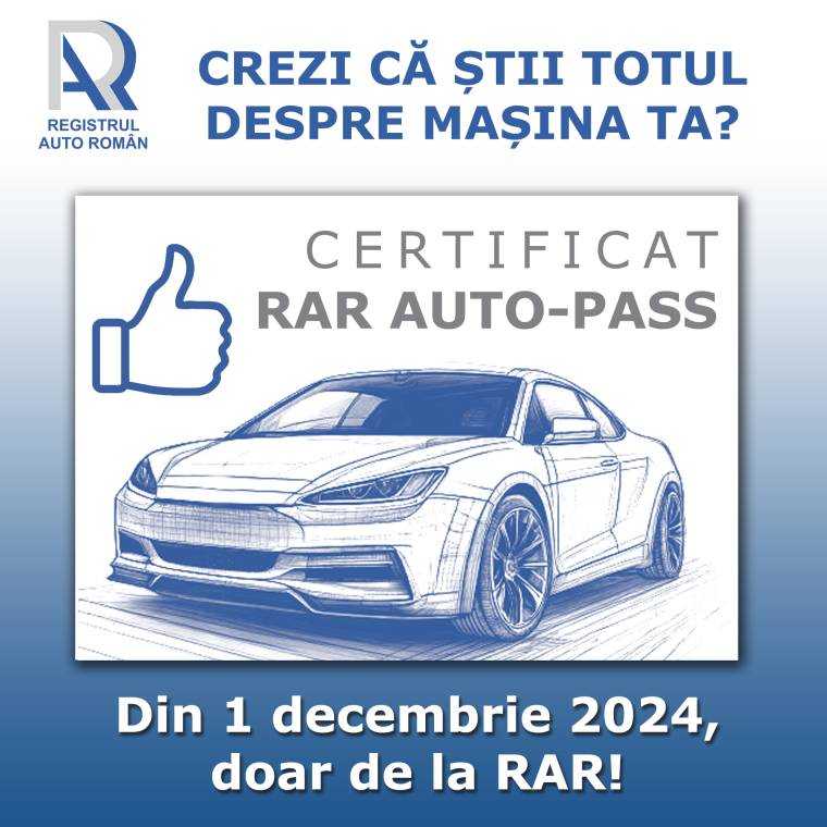 Cum îi ajută pe șoferi certificatul RAR Auto-Pass