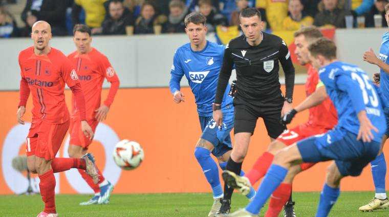 Hoffenheim – FCSB s-a terminat 0-0 și campioana României se gândește la play-off-ul Europa League