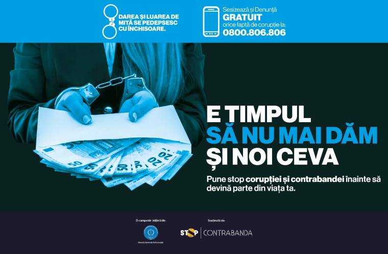 Lansarea campaniei naționale de prevenire a corupției: „E TIMPUL SĂ NU MAI DĂM ȘI NOI CEVA”