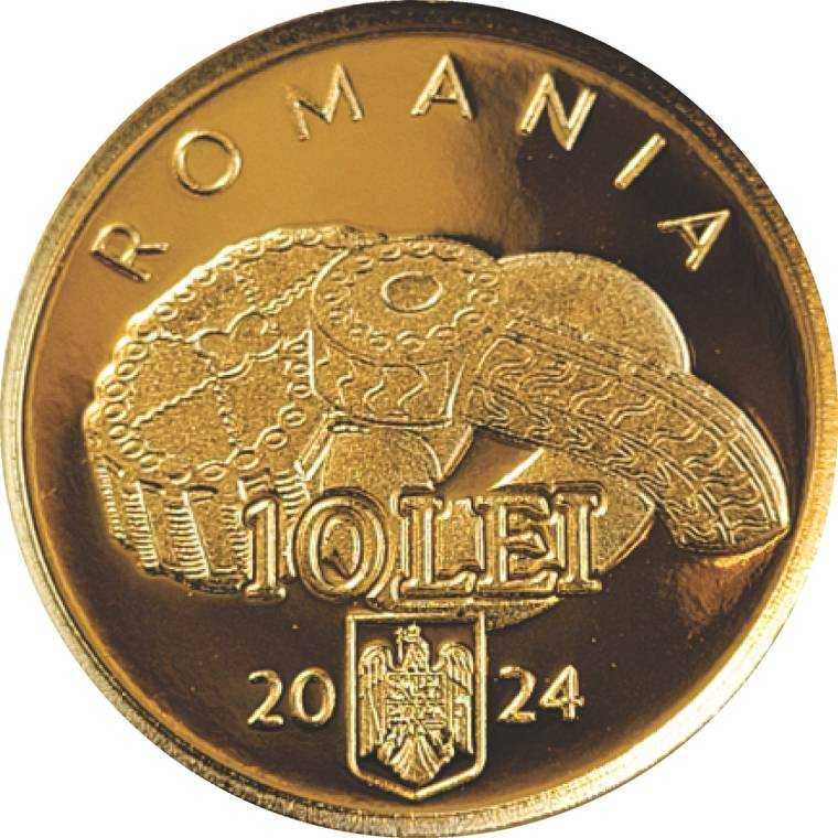 Banca Națională a României lansează în circuitul numismatic o monedă din aur cu tema Istoria aurului – Tezaurul de la Apahida