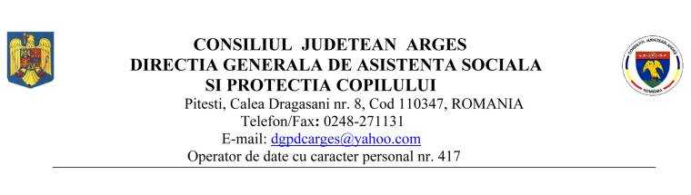 Direcția Generală de Asistență Socială și Protecția Copilului Argeș anunță finalizarea proiectului “Locuințe Protejate – Siguranță și Îngrijire Argeș”