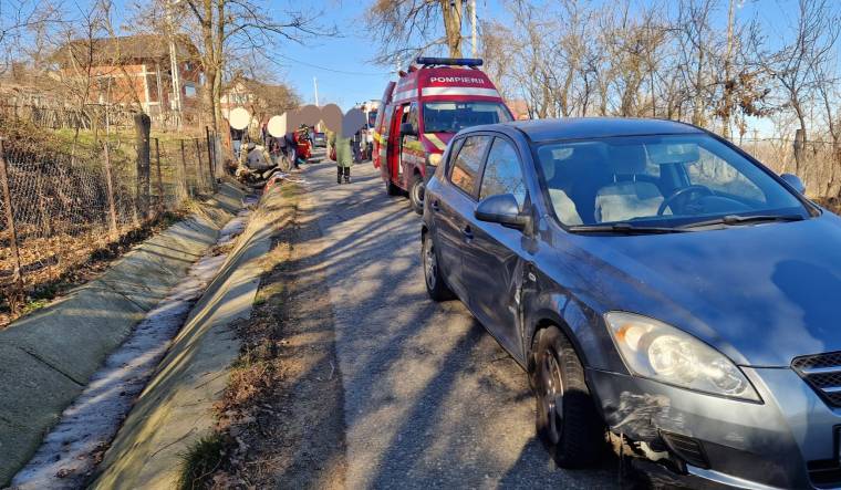 Accident cu un motocultor, în Băiculești. Bărbatul a ajuns la spital