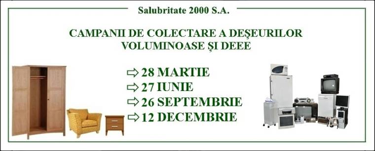 Calendarul campaniilor de colectare a deșeurilor voluminoase și DEEE, în Pitești, pentru anul 2025!