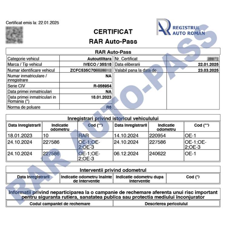 Atenție de unde vă procurați certificatul RAR Auto Pass. Practici înșelătoare