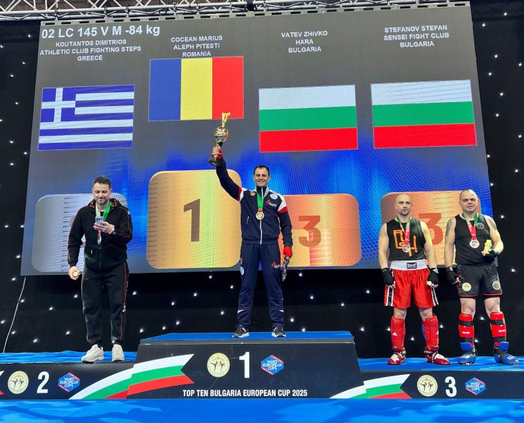 Argeșeanul Marius Cocean, pe podium în Bulgaria