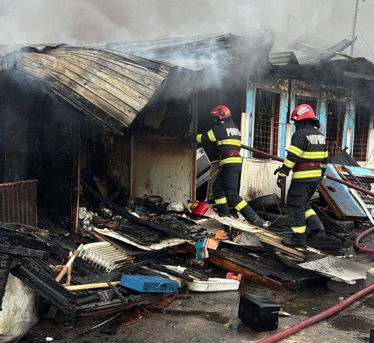 Update. Incendiul de la Bradu, localizat. Ce a ars în hală