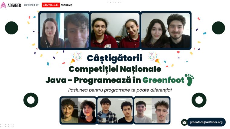 Câștigătorii Competiției Greenfoot. Doi elevi de la „Zinca Golescu”, cei mai buni în programarea JAVA