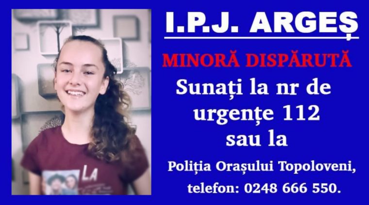 Argeș. O adolescentă e dată dispărută. Ați văzut-o?