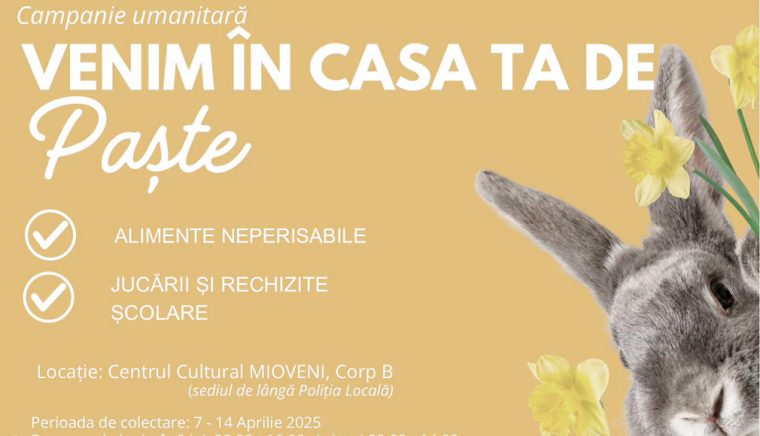 Campanie umanitară de Paşte, la Mioveni