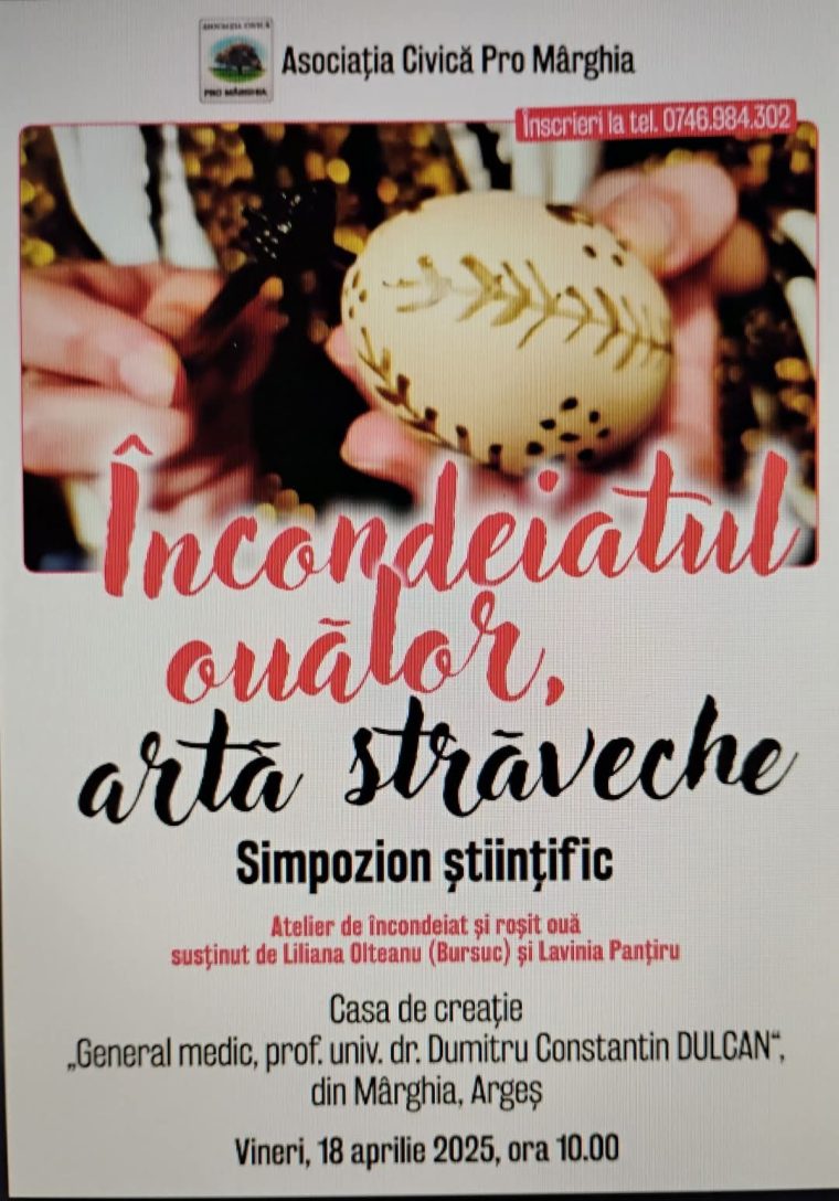 Argeș. „Încondeiatul ouălor, artă străveche” – simpozion la Mârghia