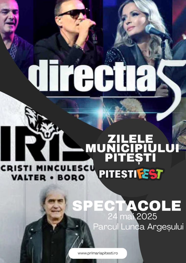 Pitești Fest 2025 – muzică, energie și bucurie, în Parcul ”Lunca Argeșului”