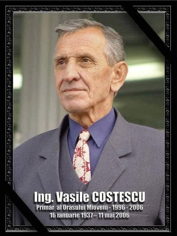 Primarul Mioveniului, Aurel Costache, mesaj de comemorare pentru Vasile Costescu, precedesorul său