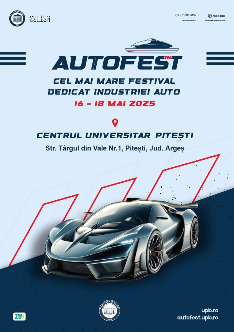 Eveniment. POLI AutoFEST la Pitești, în parcarea Centrului Universitar