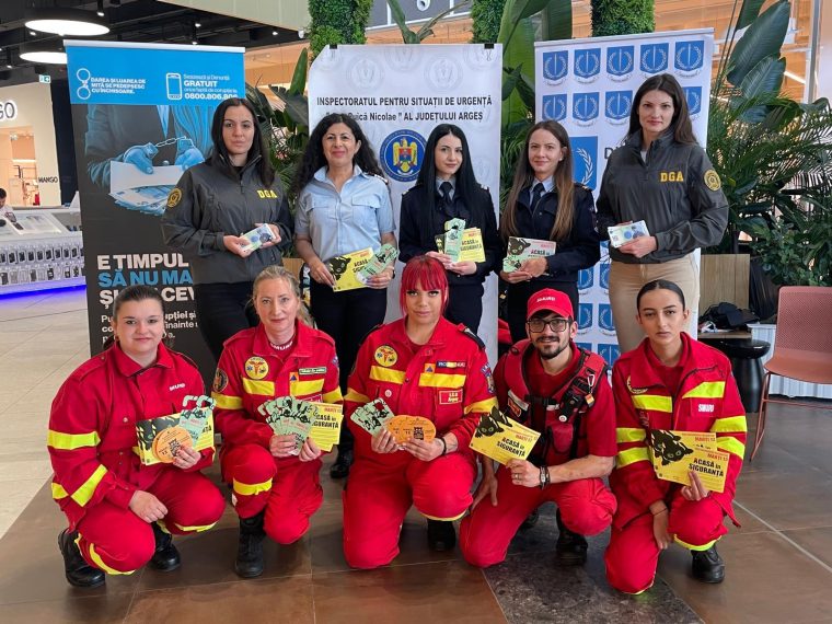 Ofițerii DGA și salvatorii ISU, activități de prevenire la Mall