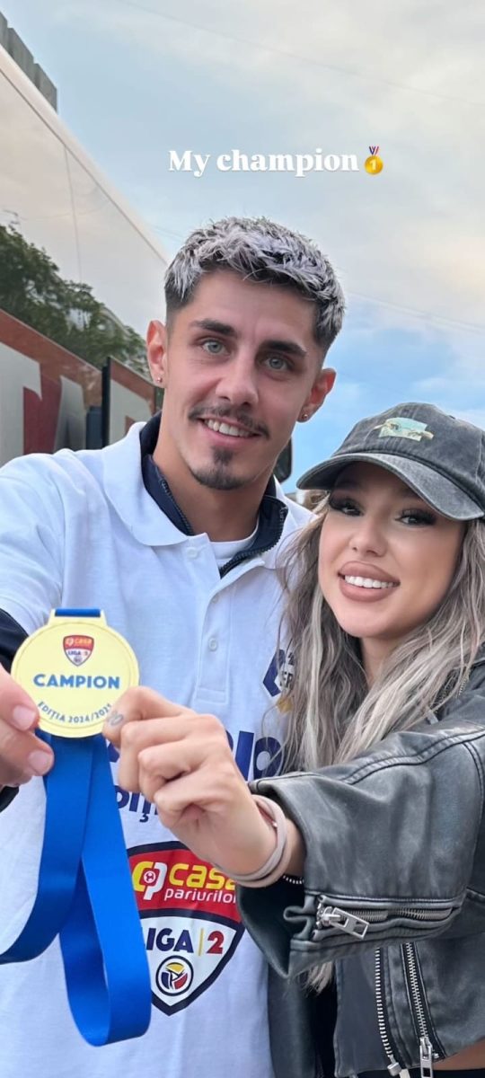 Erica, logodnica lui Florin Borța: „S-a făcut dreptate! FC Argeș a revenit acolo unde îi este locul!”