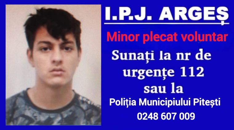 Pitești. Dat dispărut de la un centru familial. L-ați văzut?