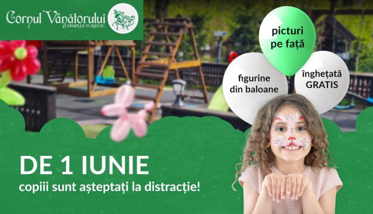 De 1 Iunie, copiii primesc înghețată gratis la Cornul Vânătorului