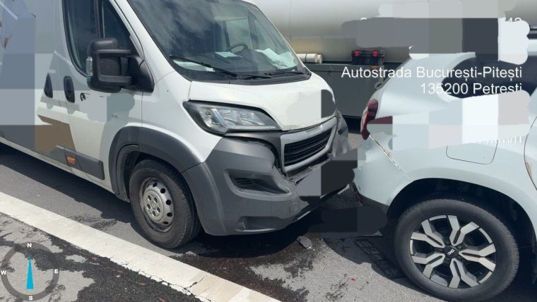 Cinci mașini implicate în accident pe A1