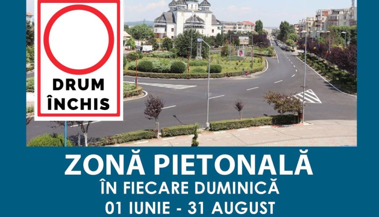Între 1 iunie şi 31 august, zona centrală a Bulevardului Dacia din Mioveni redevine pietonală şi de promenadă