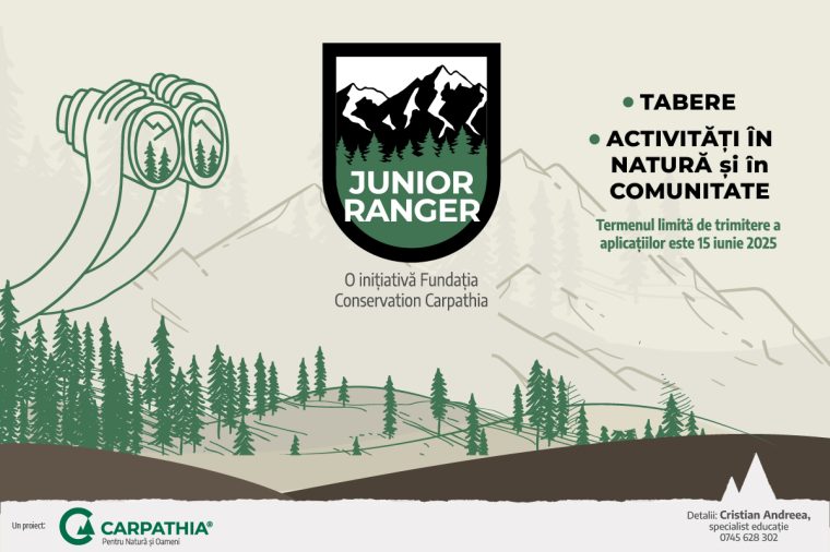 Conservation Carpathia lansează a treia ediție a programului Junior Ranger pentru elevii din Argeș