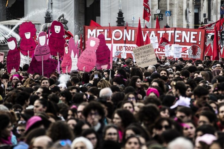 Protest la Roma împotriva noii legi a Guvernului Meloni
