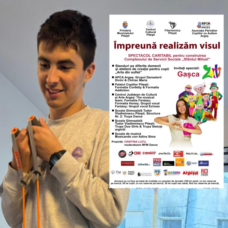 Împreună realizăm visul copiilor cu autism. Spectacol caritabil în Parcul Ștrand