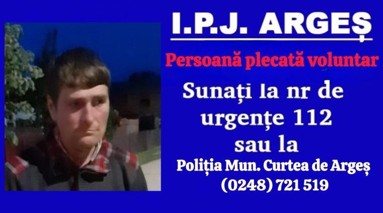 Argeș. Bărbat bolnav, dat dispărut. Dacă îl vedeți, sunați la 112
